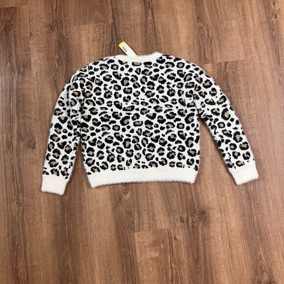 NWT Love Ellie Mallie Crew Neck Animal Print Fuzzy Sweater Sz XXL - Picture 10 of 14